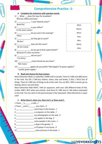 Comprehensive Practice 1