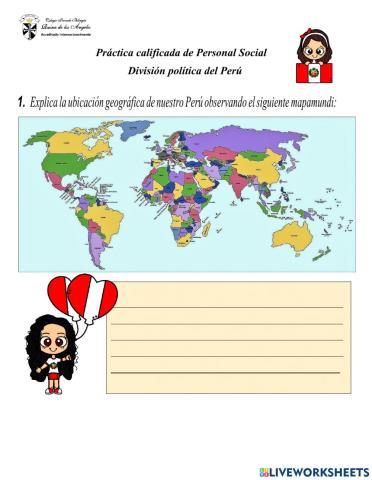 Mapa político del perú