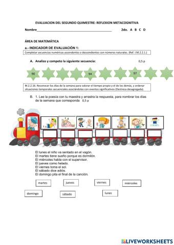 Evaluación Quimestral