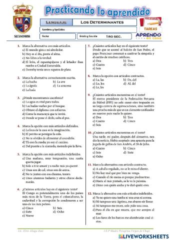 DETERMINANTES 1º
