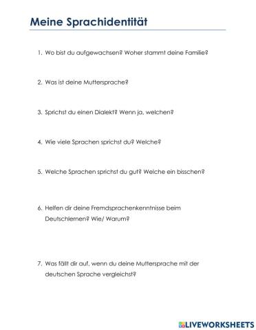 Meine Sprachidentität