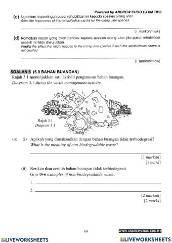 Waste Material Year 6