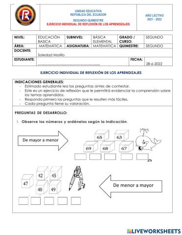 Examen de Matemática