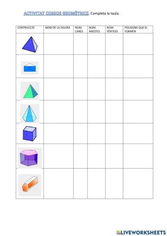 Fitxa cossos geomètrics
