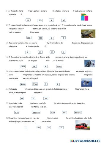 Problemas Numeración