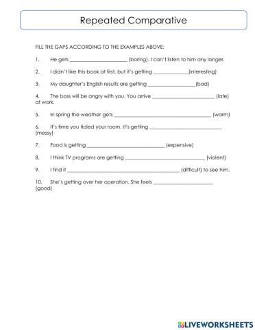 Repeated Comparatives