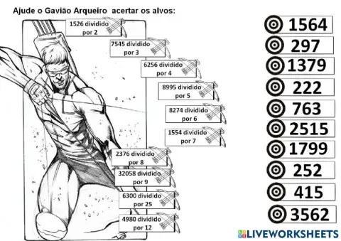 Divisão de naturais (arqueiro verde)