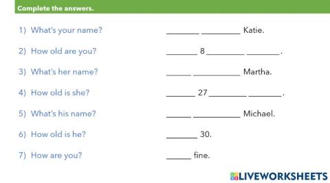 L8 - A25 - Review, What's your name, Possessive adjectives
