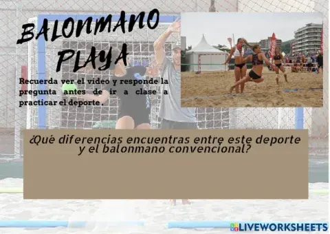 Balonmano playa