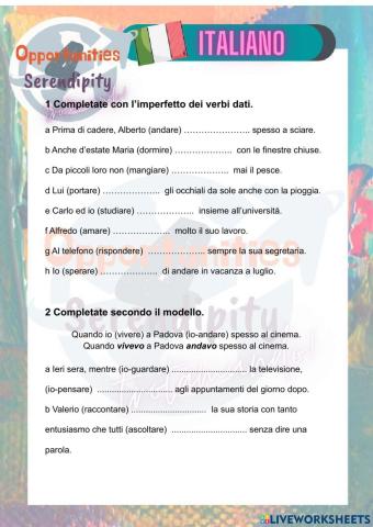 Progetto italiano, tarea 7