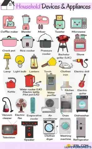 Household devices and appliances