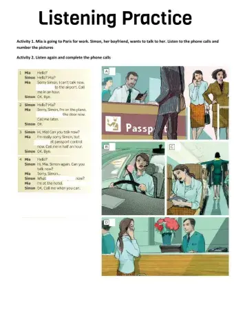 Listening present continuous