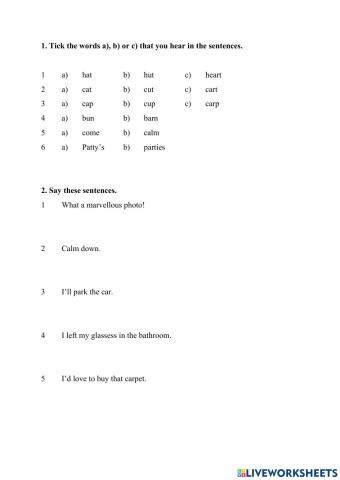 Pronunciation  Day 3