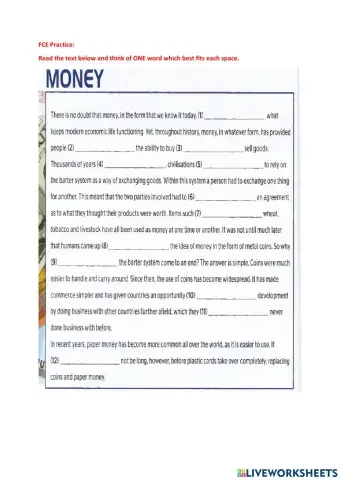 FCE Practice Unit 1 Section 1