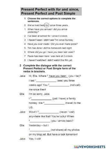 WW3 Unit 3 Grammar Revision