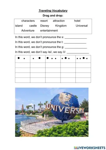 Traveling vocabulary - pronunciation