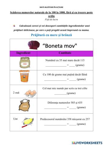 Mate-bucătarii în acțiune (bonetele mov)
