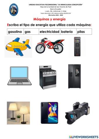 Máquinas y energía