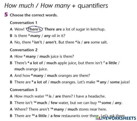 How Much and How Many