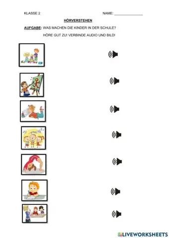 Aktivitäten in der Schule