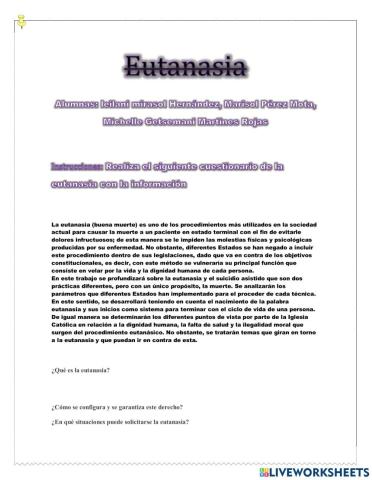 Ficha de eutanasia