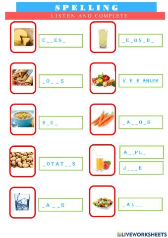 Spelling - The picnic 3