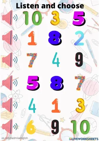 Numbers 1-10