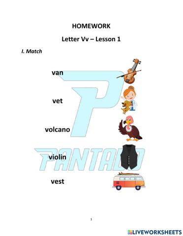 Level 1 - letter v.1