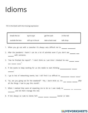 Idioms