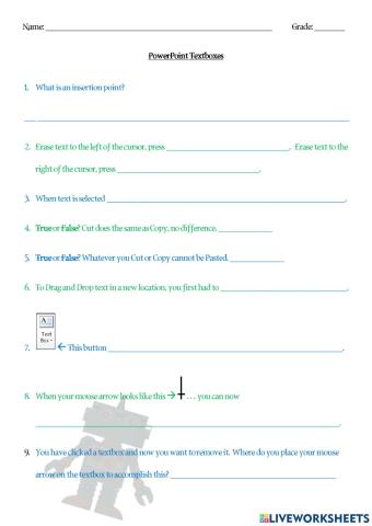PowerPoint Textboxes
