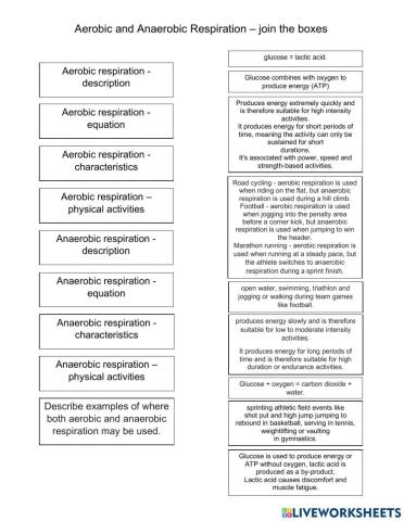 Aerobic and Anaerobis Respiration