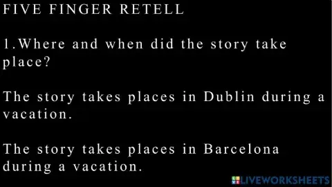 Retelling story with the hand strategy