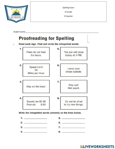 Spelling Test