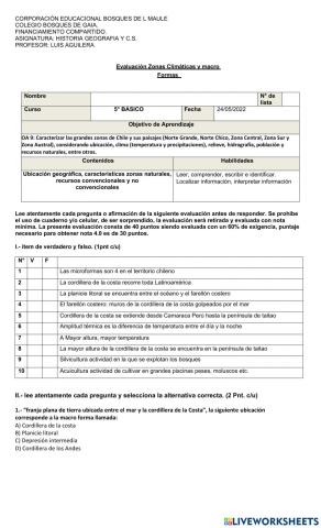 Evaluacion historia Macroformas