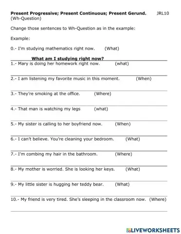 012 Present Continous wh-Questions