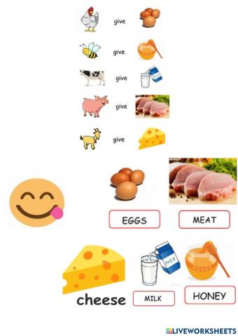 Animals and food