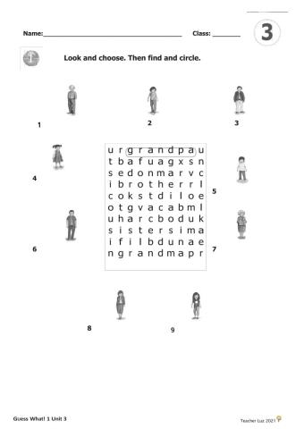 GW1 UNIT 3 Vocabulary- Grammar