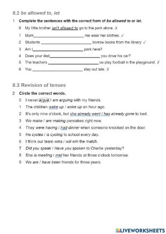 Go getter 4 unit 8 grammar check