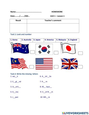 Unit 2 - Lesson 1 -  English 4