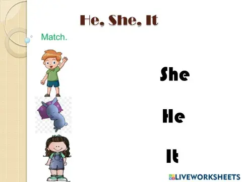 He, she, it