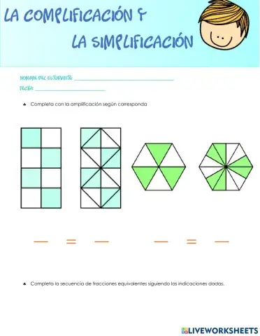 Simplificación y Amplificación de fracciones
