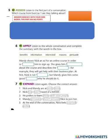 Listening comprehension