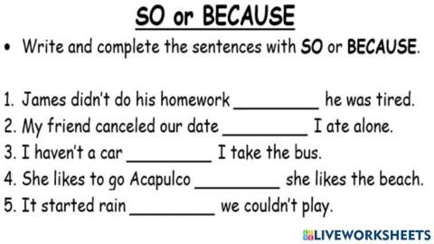 JUNE 30th HW BECAUSE