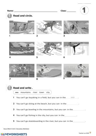 GW4 UNIT 1 Vocabulary