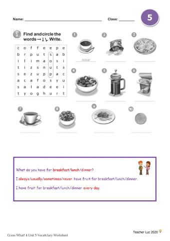 GW4 Unit5 Vocabulary-Grammar