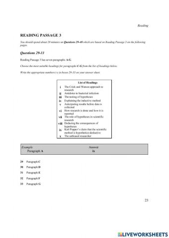 Ielts reading book 3 test 1 part 3