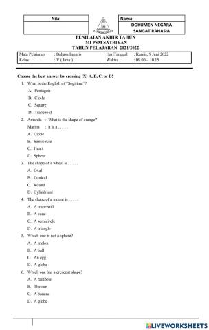 Penilaian Akhir Tahun