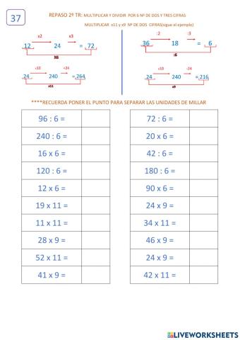 Cálculo 4º 3Tr Repaso
