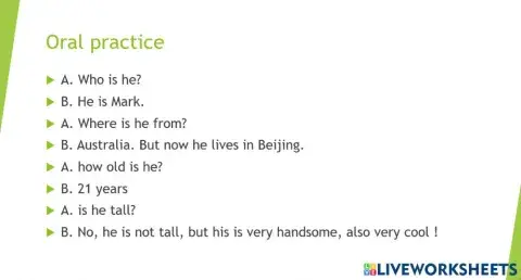 Oral practice unit 4