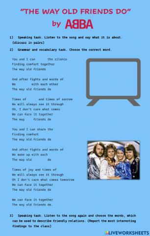 The Way Old Friends Do - ABBA